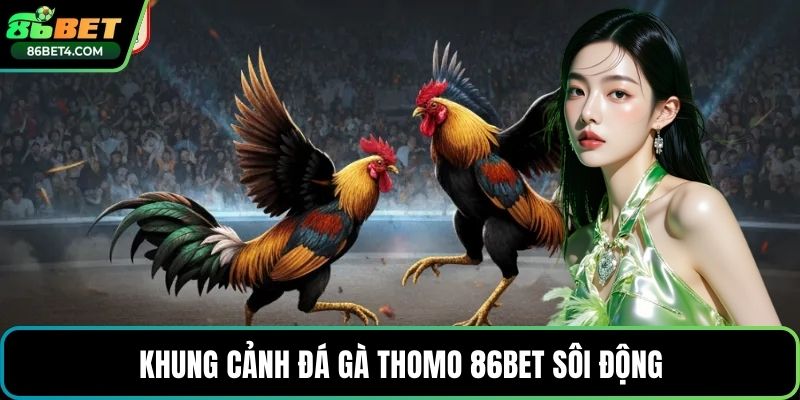 Khung cảnh đá gà Thomo 86bet sôi động