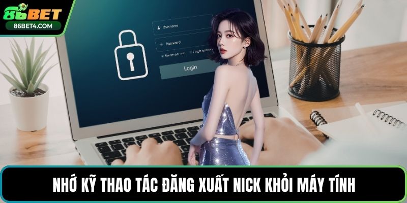 Nhớ kỹ thao tác đăng xuất nick khỏi máy tính